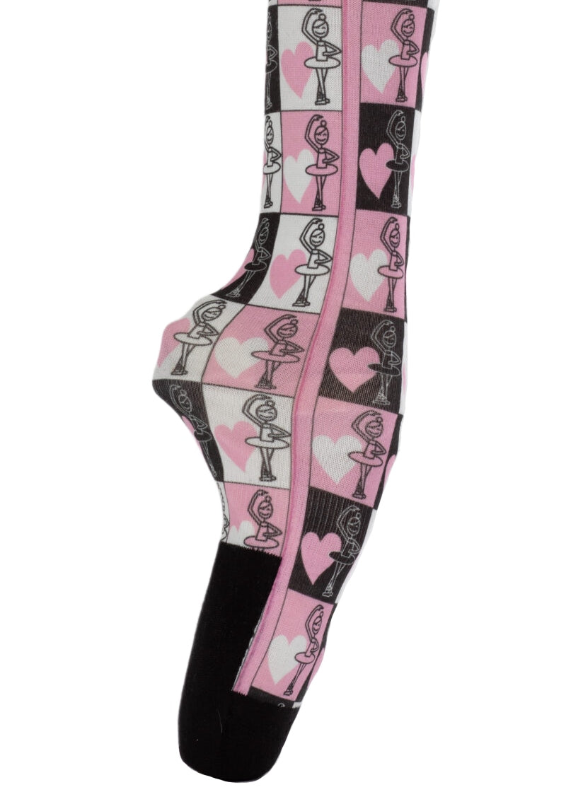 Heart Ballet Knee-High Socks