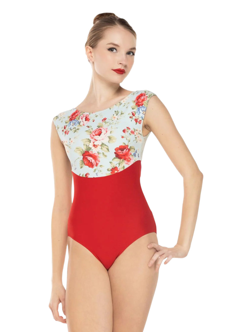 売れ筋商品|||カペジオ カットソー トップス レディース Women's C'Est La Vie La Belle Leotard Cascading florals Capezio C'Est La Vie Étoile Leotard | Capezio®