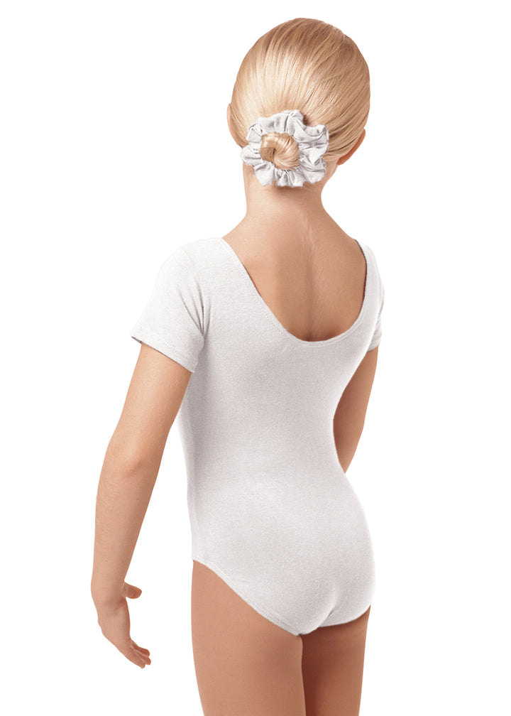 Eurotard Cotton Short Sleeve Leotard (White)