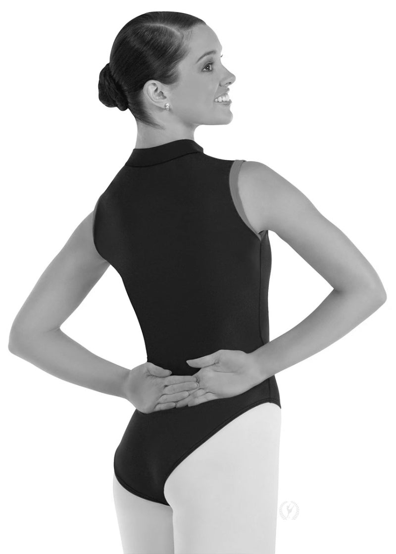 Eurotard 44518 zip front tank leotard in black