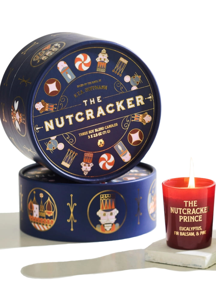Candlefish CF21602NUT The Nutcracker Ballet Premium Soy Wax Scented Candle Holiday Gift Set