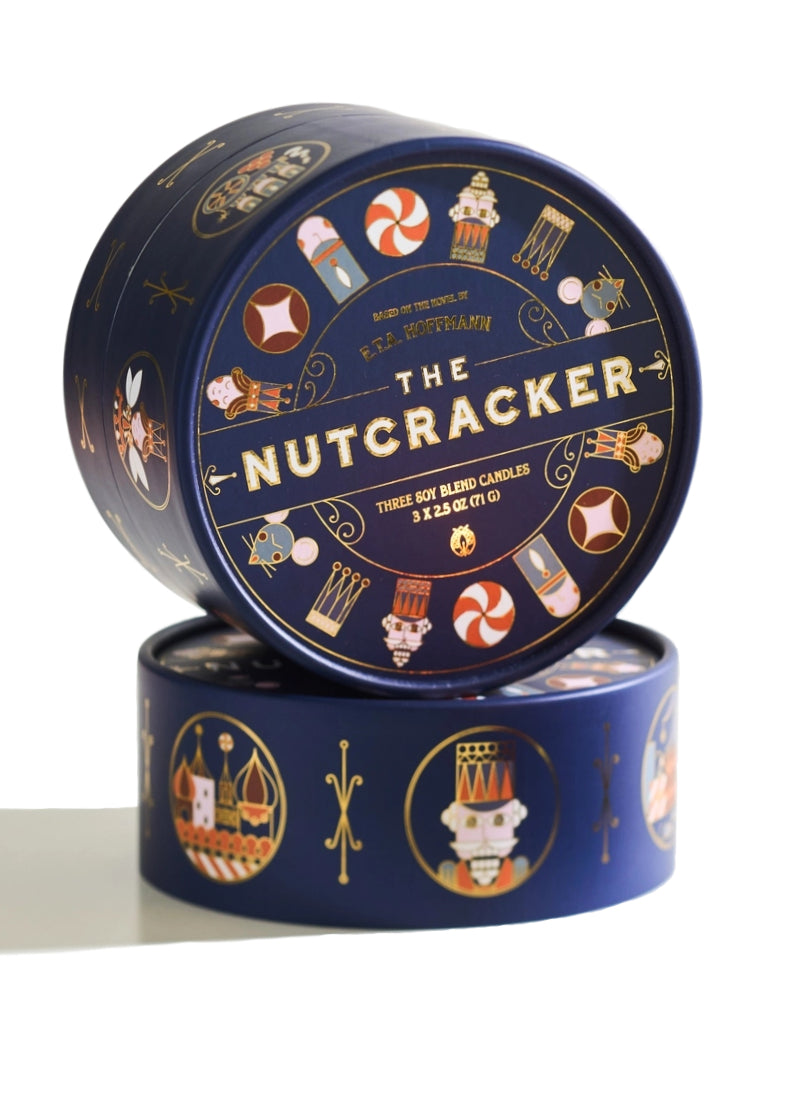 Candlefish CF21602NUT The Nutcracker Ballet Premium Soy Wax Scented Candle Christmas Gift Set