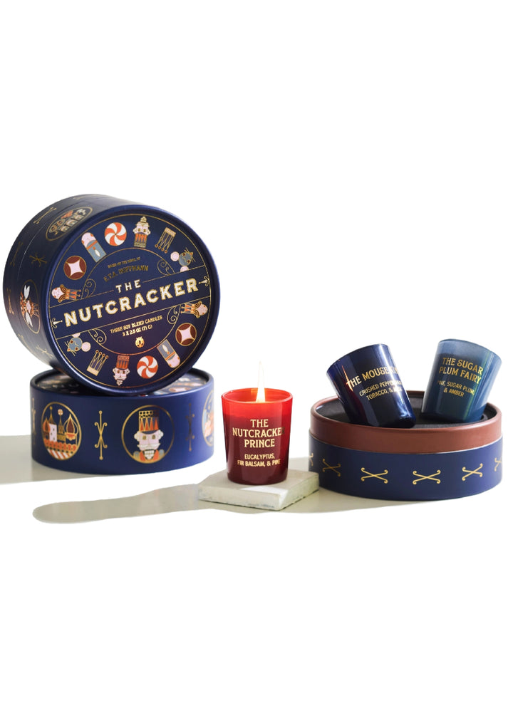 Candlefish CF21602NUT The Nutcracker Ballet Premium Soy Wax Scented Candle Luxury Gift Set