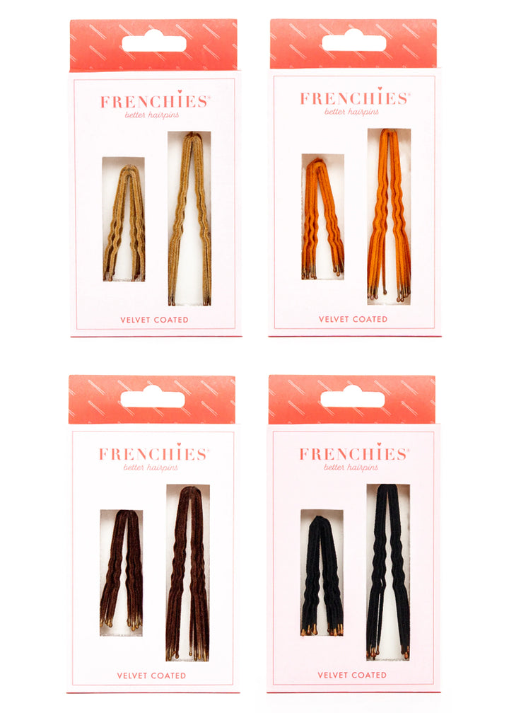 Frenchies® Flocked French Style Hair Pins