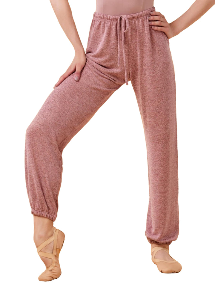 Barbara Jersey Knit Jogger Pants (Dusty Rose)