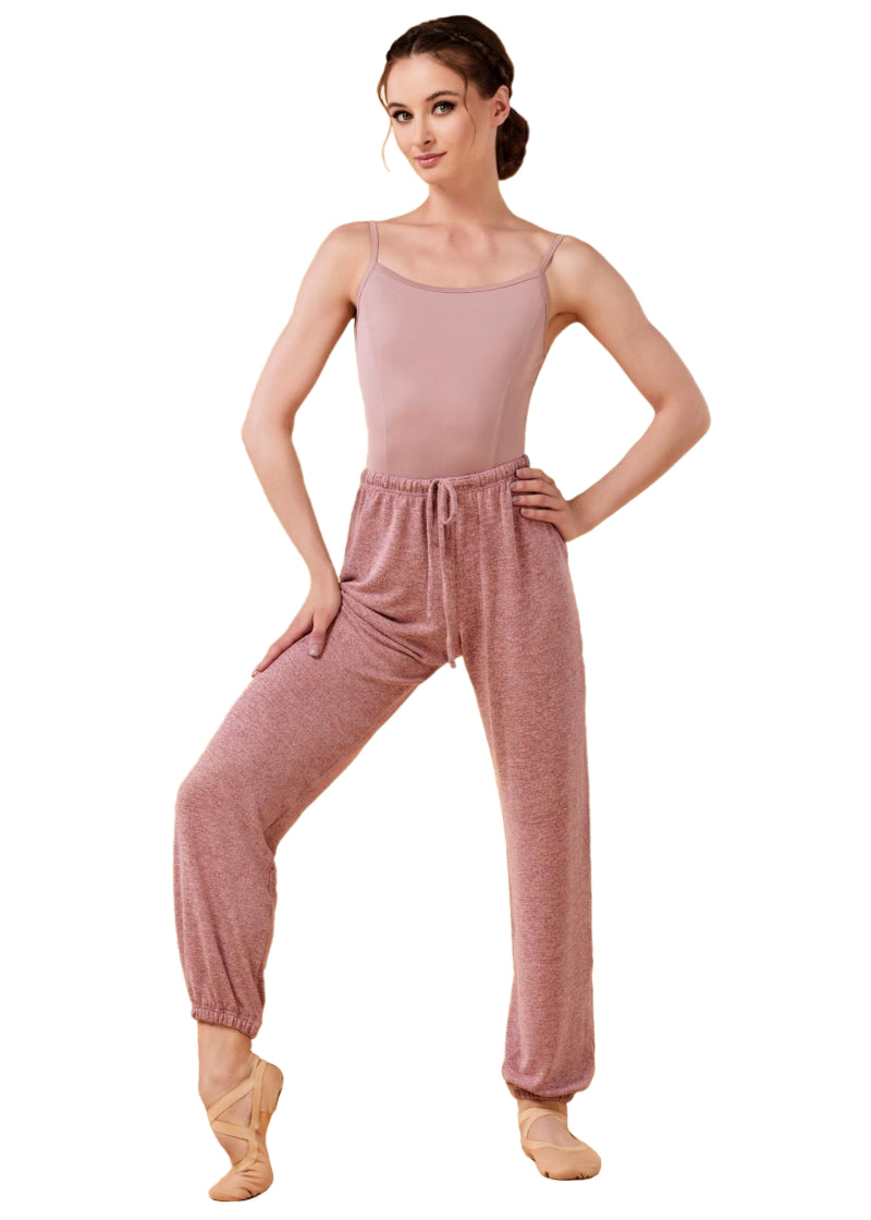 Barbara Jersey Knit Jogger Pants (Dusty Rose)