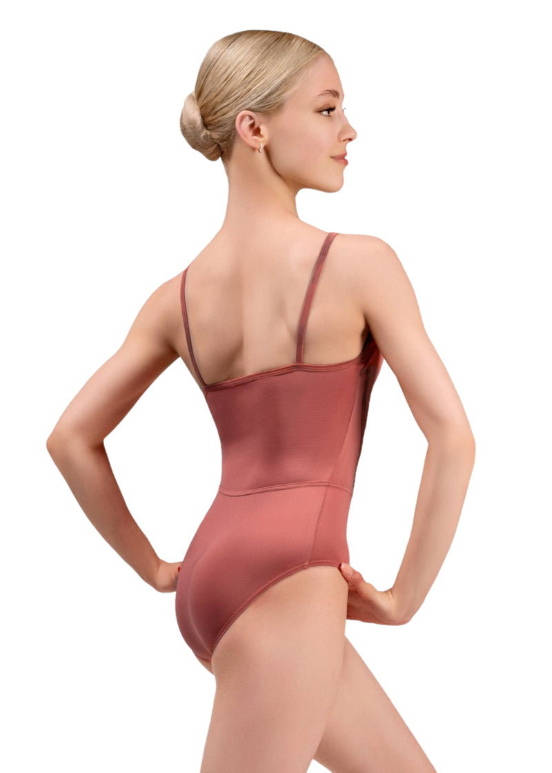 Grand Prix AGL12xx Women's Simone Camisole Leotard in Dusty Rose Pink