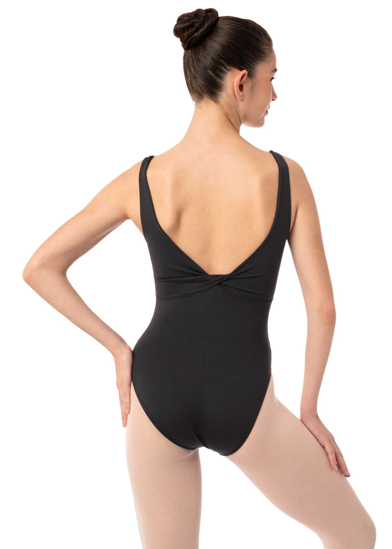 Intermezzo 31698-037 Fizza Twist Front and Back Tank Leotard in Black