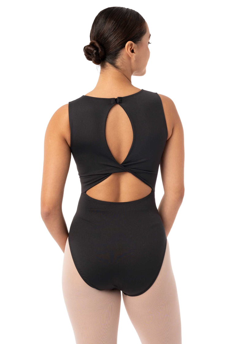 Intermezzo 31699-037 Fenix Twist Keyhole Back Tank Leotard in Black