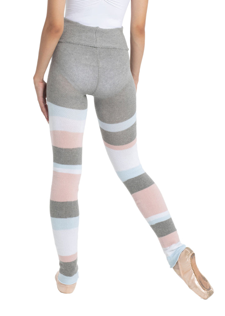 Asymmetrical Stripe Knit Pants
