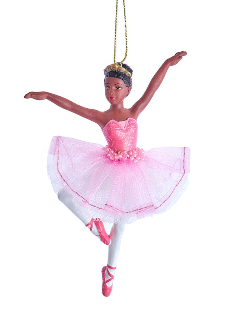 Shimmer Ballerina en Pointe Ornament (5.5")