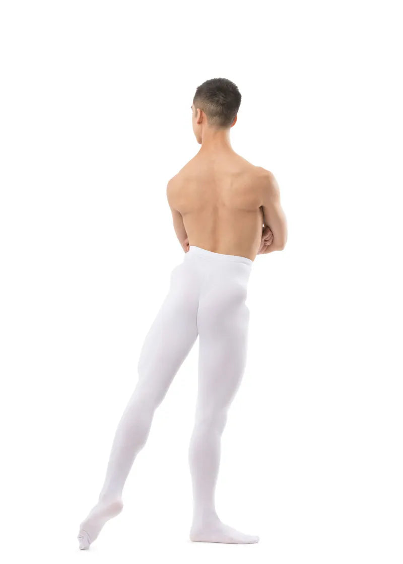 Ballet Rosa mens Jeremy footed tights in white