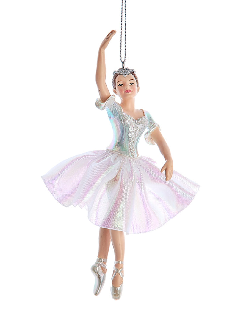 Opalescent Ballerina Ornament (6.5")