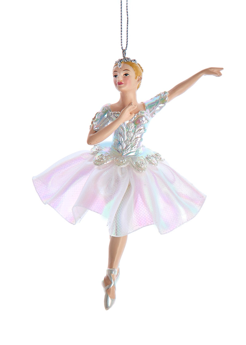 Opalescent Ballerina Ornament (6.5")