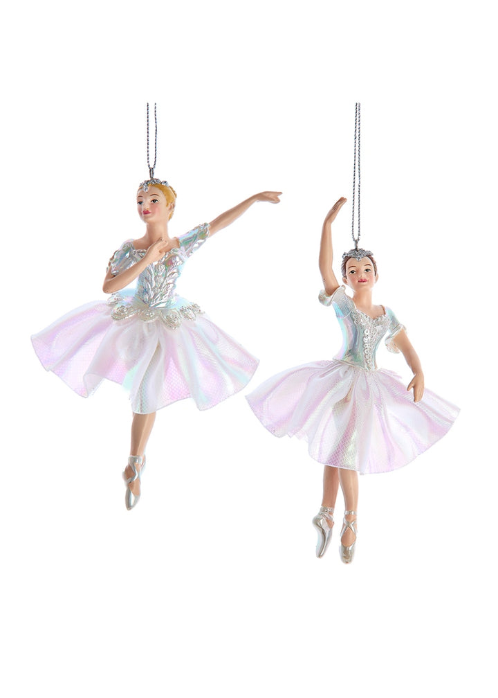 Opalescent Ballerina Ornament (6.5")