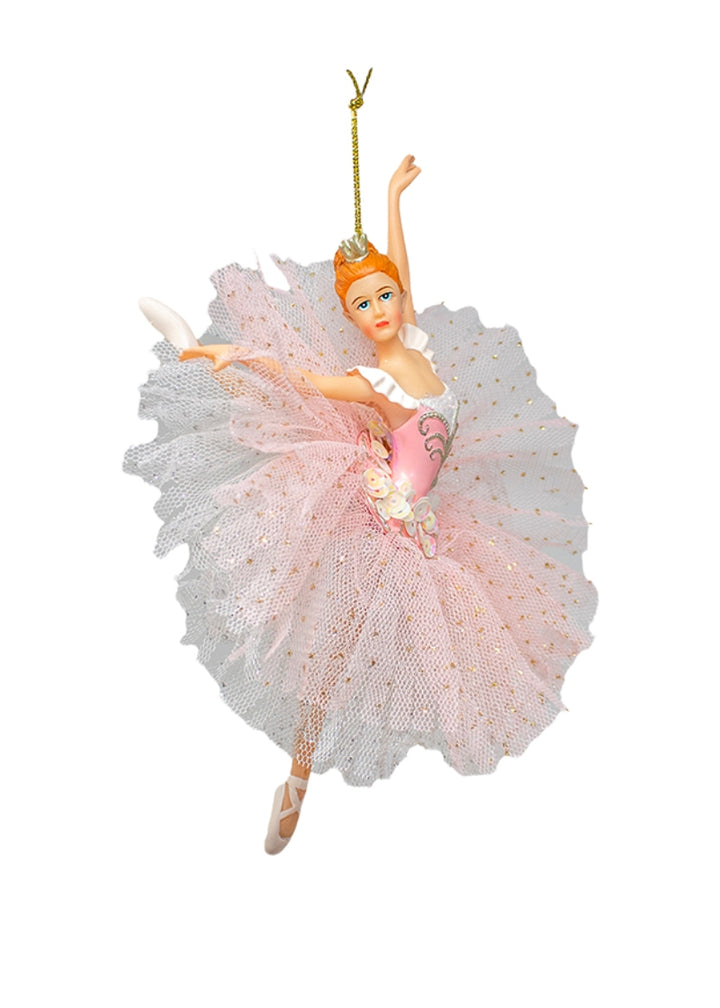 pink dancing ballerina ornament