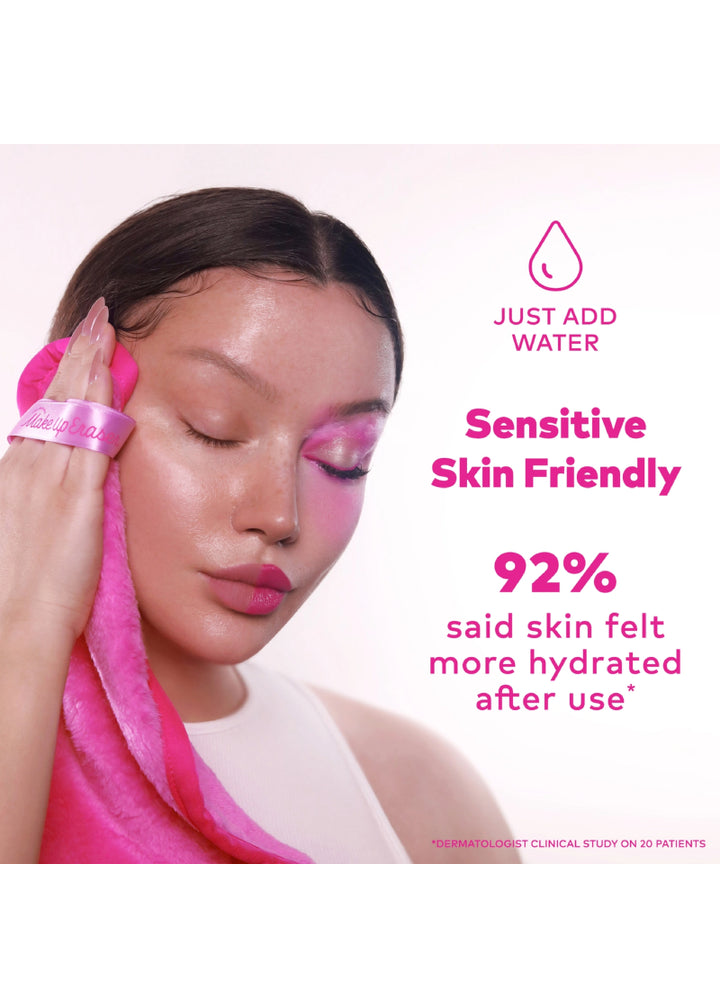The Original MakeUp Eraser effortlessly removes makeup with just water and is sensitive skin friendly