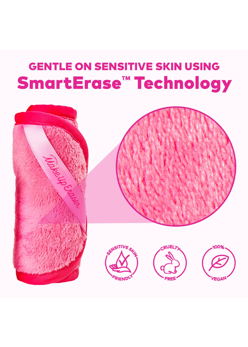 The Original MakeUp Eraser features SmartErase technology that is gentle on sensitive skin and it is also cruetly-free and vegan