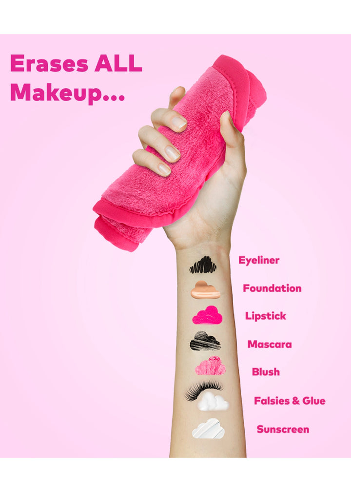 The Original MakeUp Eraser can remove all makeup, eyelash glue, sunscreen, and more!