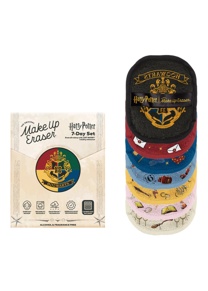 MakeUp Eraser RD7BCR01 Harry Potter 7-Day Set of Women's Reusable MakeUp Remover Wipes