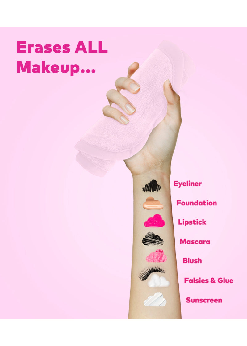 The Original MakeUp Eraser can effortlessly remove all makeup, sunscreen, eyelash glue, and more!