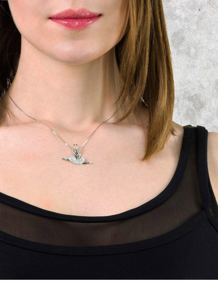 Grand Jeté Sterling Silver Necklace