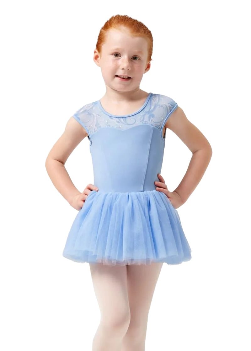 Paisley Petite Youth Tutu Dress (Blue)