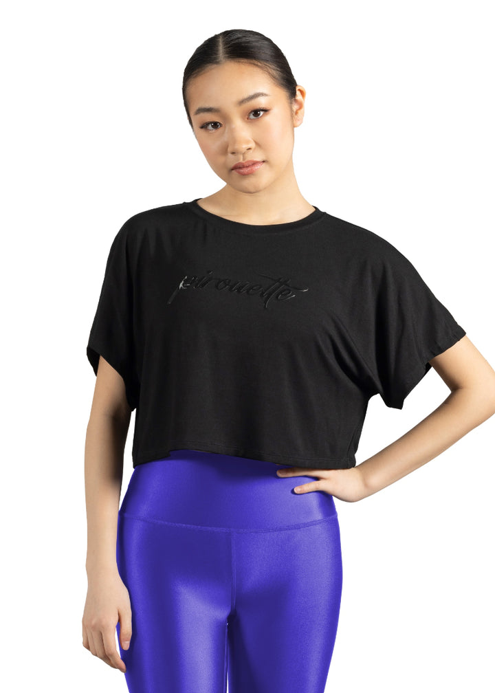 Pirouette Crop Tee (Black)