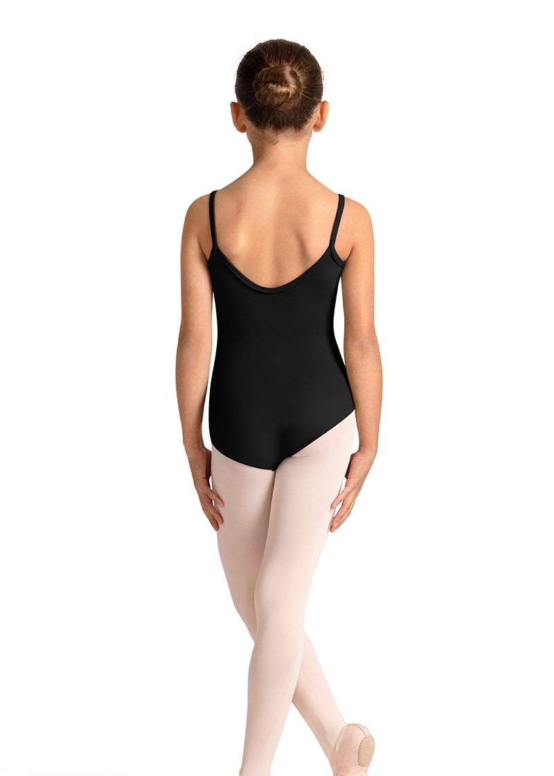 Mirella M70006CB youth camisole leotard in black