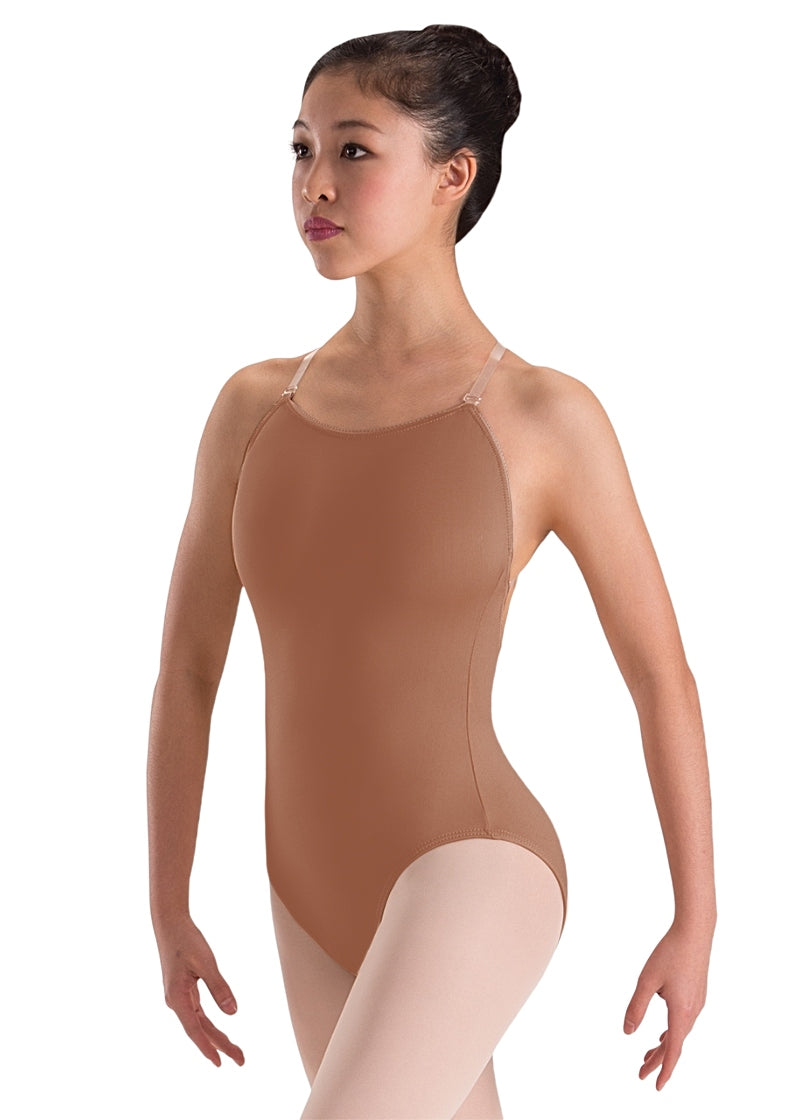 ON SALE Motionwear Youth Adjustable Clear Strap Camisole Leotard