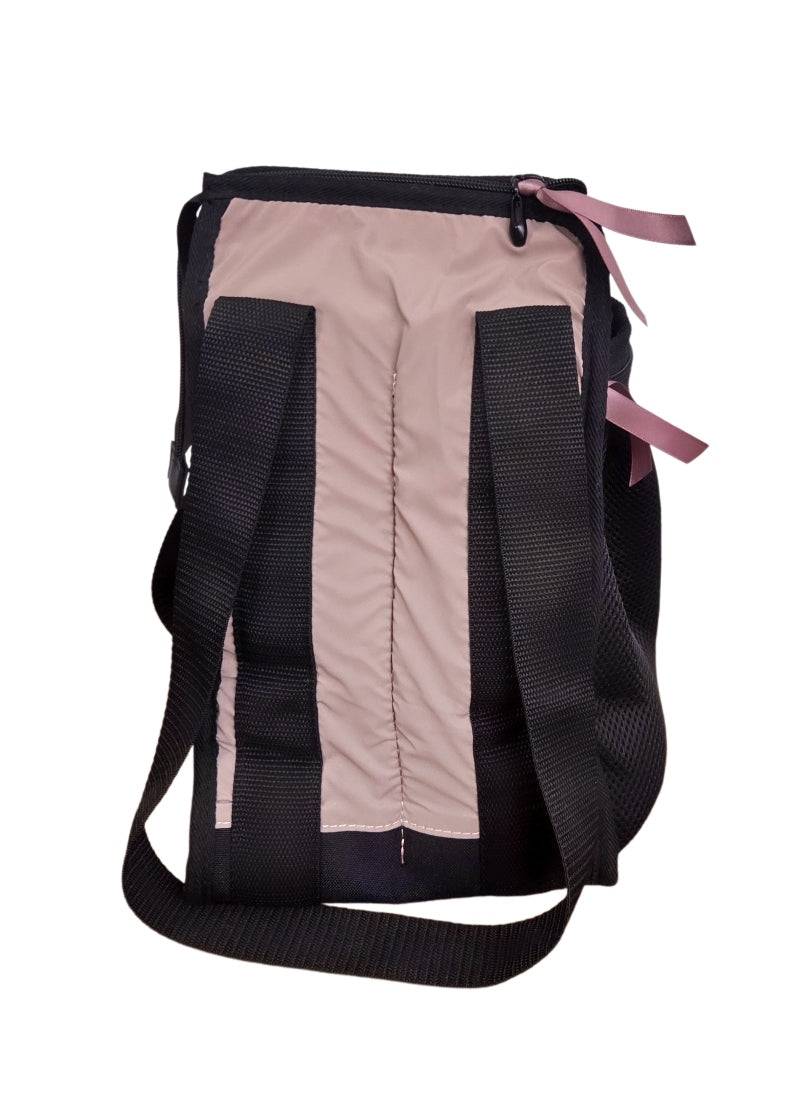 Nikolay BC13BAN 4-slot pointe shoe bag with handles and zipper closure in Coffee