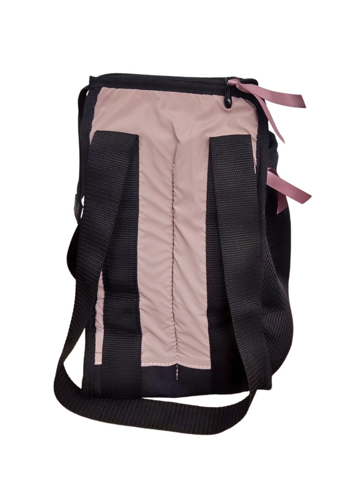 Nikolay BC13BAN 4-slot pointe shoe bag with handles and zipper closure in Coffee