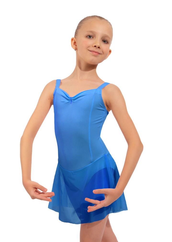 "Little Emrald" Youth Dance Dress (French Blue)