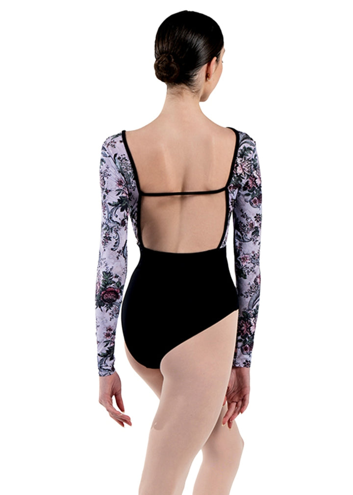 Sasha Long Sleeve Leotard (Black)