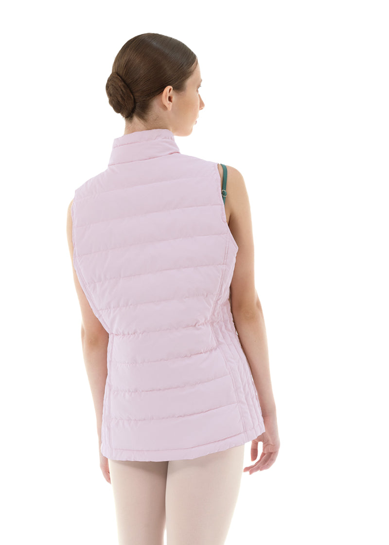 Nikolay women's Cloud puffy vest in pink.