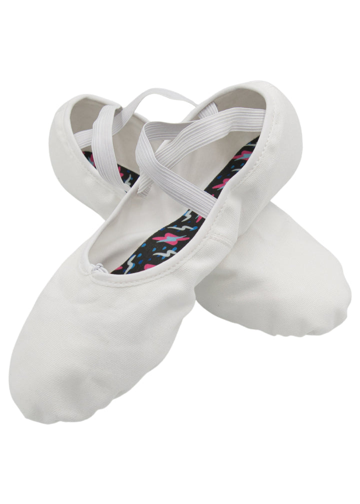 ONLINE EXCLUSIVE - ORZA Pro® 2.0 Men's Split-Sole Canvas Ballet Shoe (White)