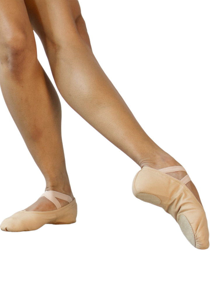 ONLINE EXCLUSIVE - ORZA Pro® 2.0 Women's Split-Sole Canvas Ballet Shoe (Sand)