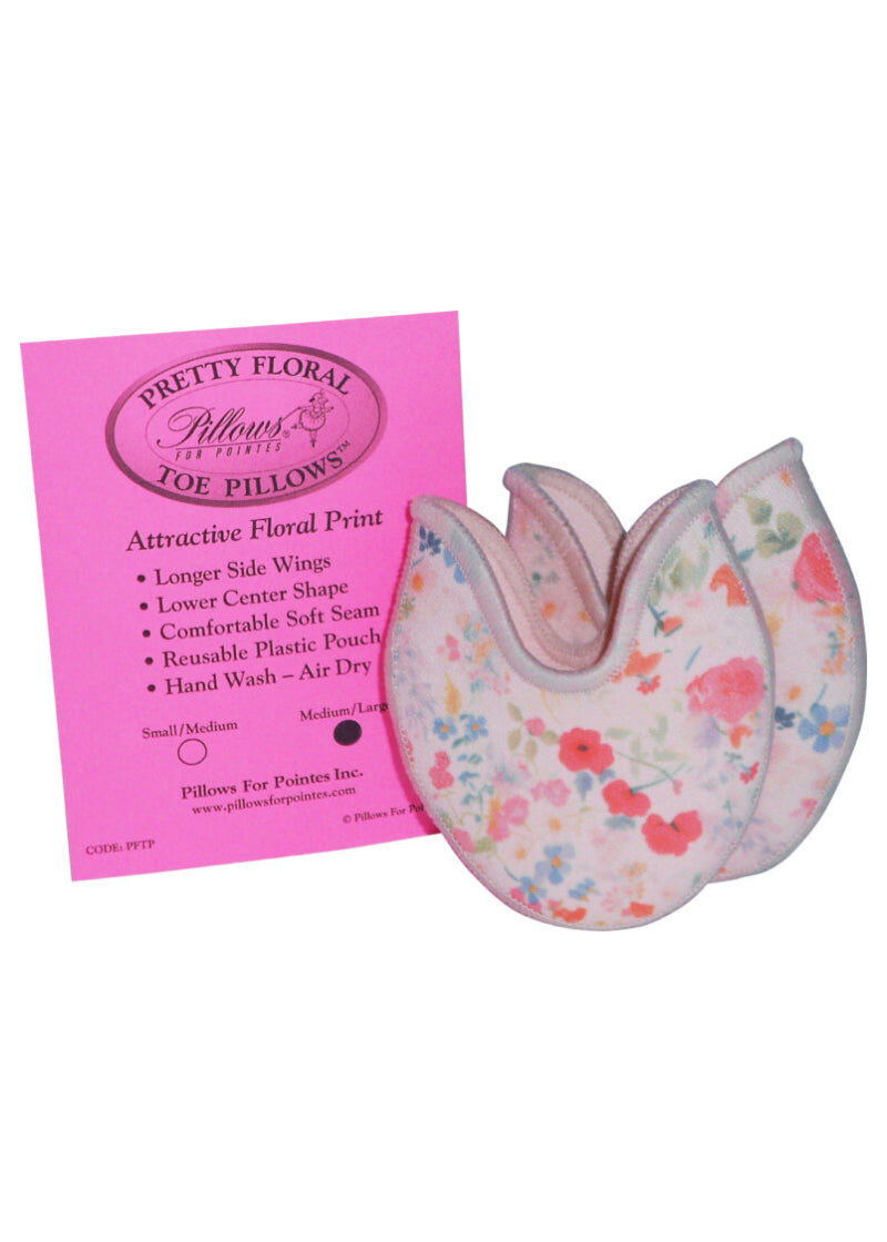 Pretty Floral Toe Pillows™ Gel Toe Pads (Pink Floral)