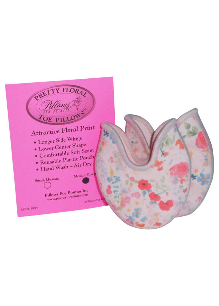 Pretty Floral Toe Pillows™ Gel Toe Pads (Pink Floral)