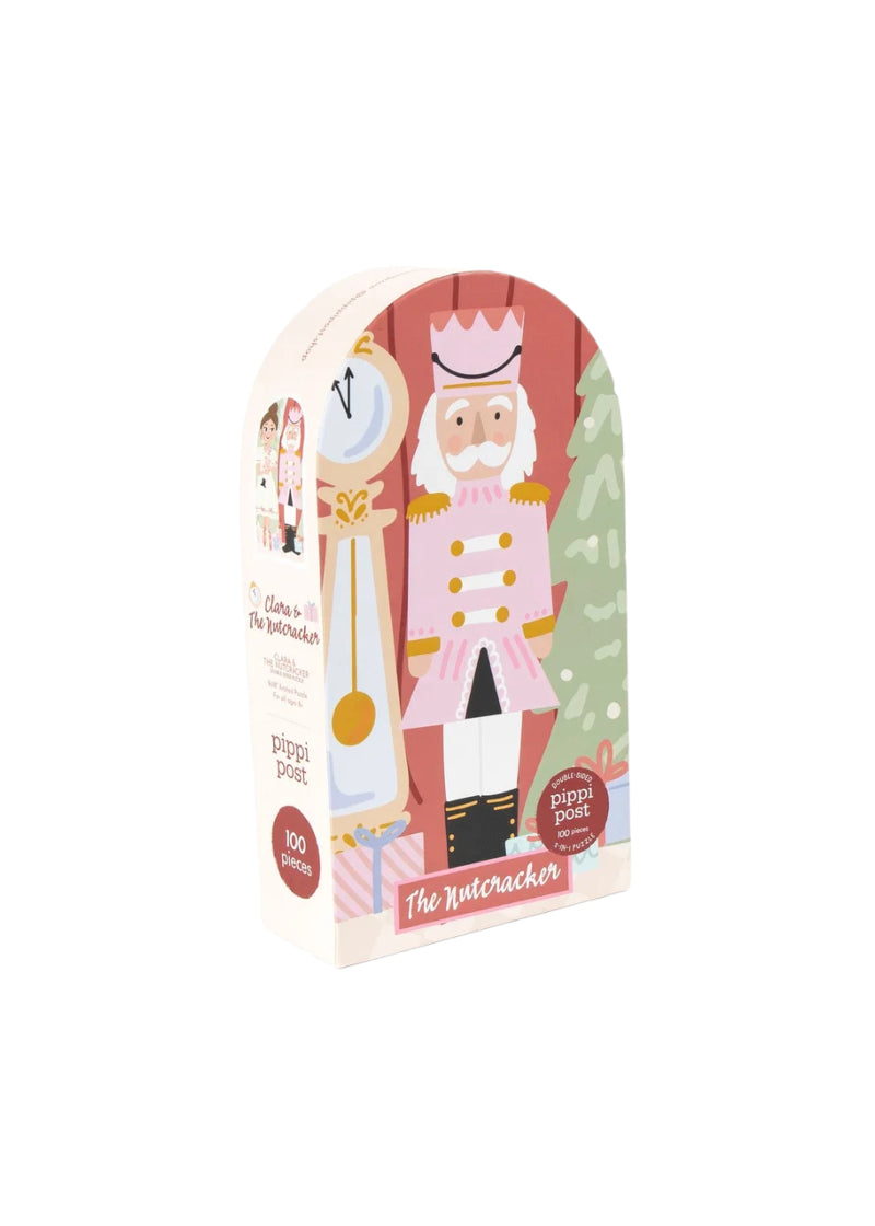 Pippi Post 474603 Nutcracker and Clara double-sided 100 piece 9"x18" jigsaw puzzle.