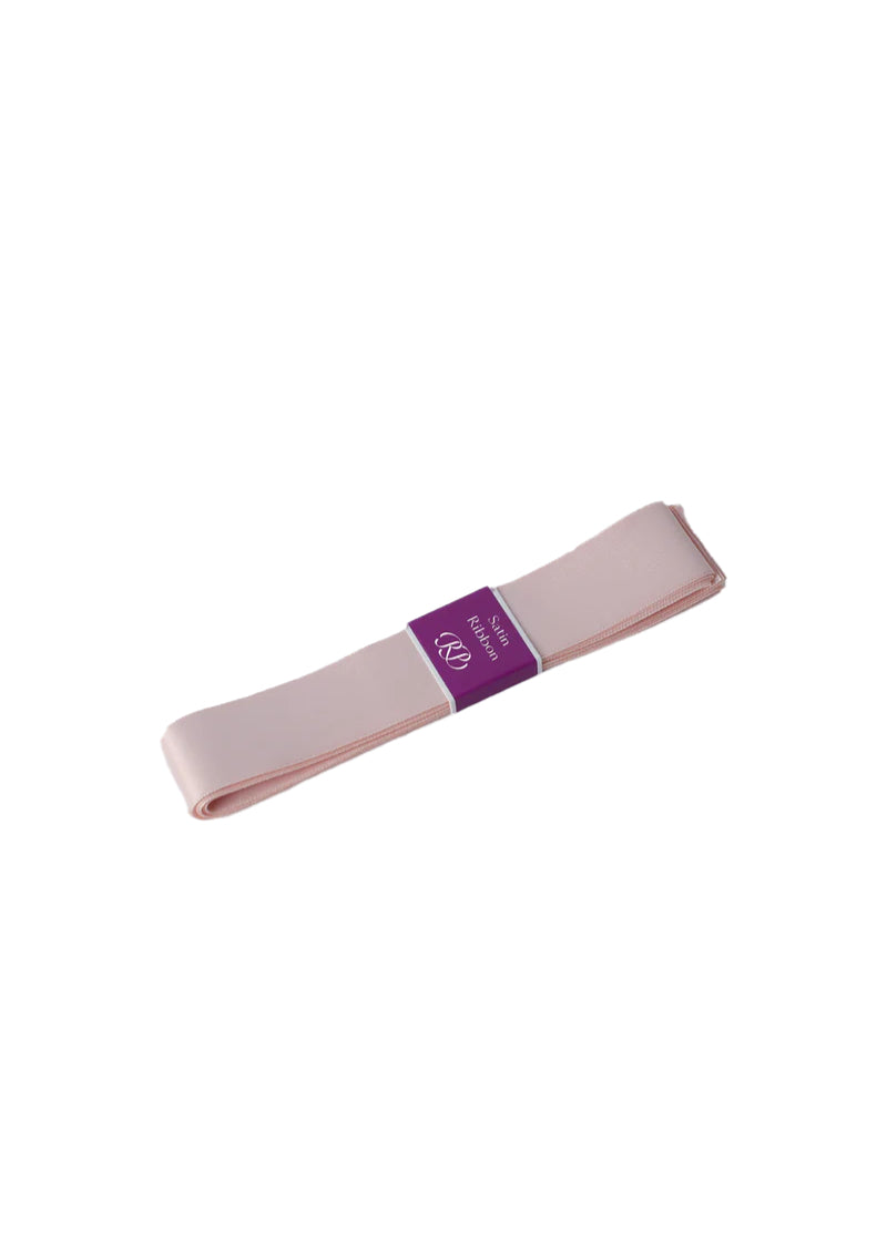 One package of 7/8" by 2.5 yards of RPA404 RP Matte Satin Pointe Shoe Ribbon in RP Pink