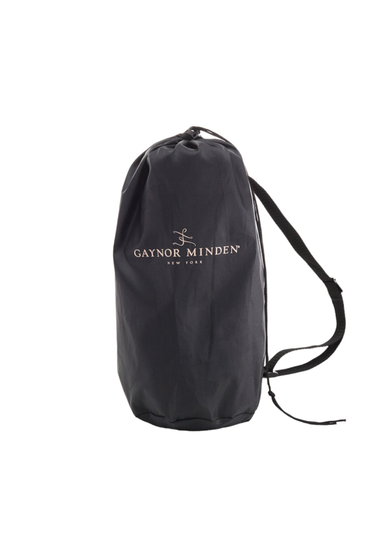 Black drawstring Gaynor Minden foam roller bag.