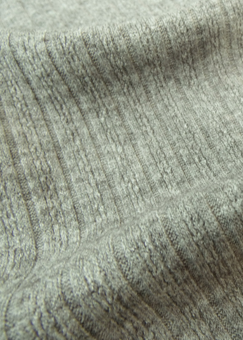RubiaWear Meadow sage green ribbed knit fabric swatch