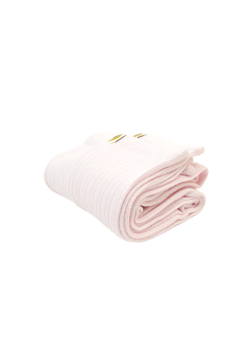 RubiaWear legwarmers in pale pink.
