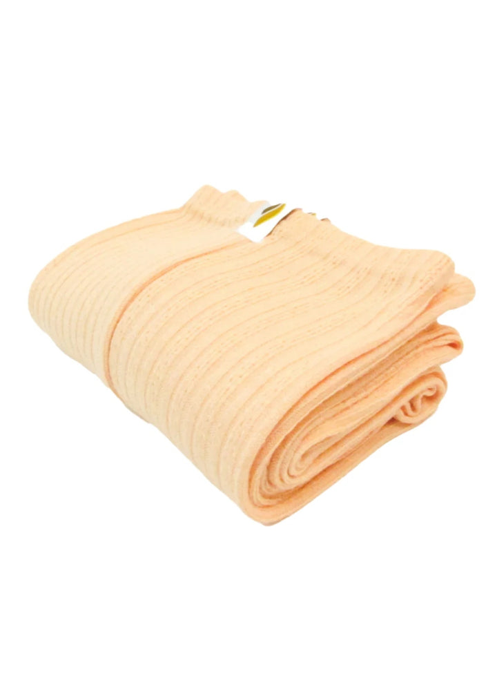 RubiaWear Shorty over-the-knee ribbed-knit legwarmer in Adela pale orange
