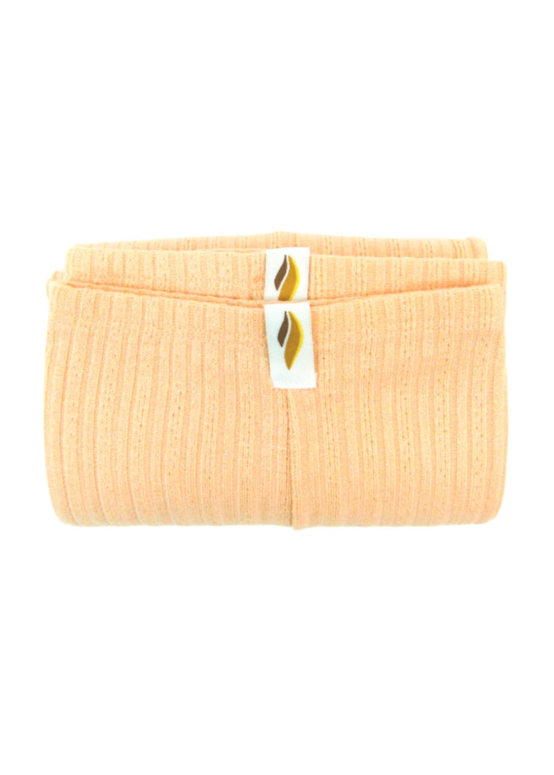 RubiaWear Shorty over-the-knee ribbed-knit legwarmer in Adela pale orange