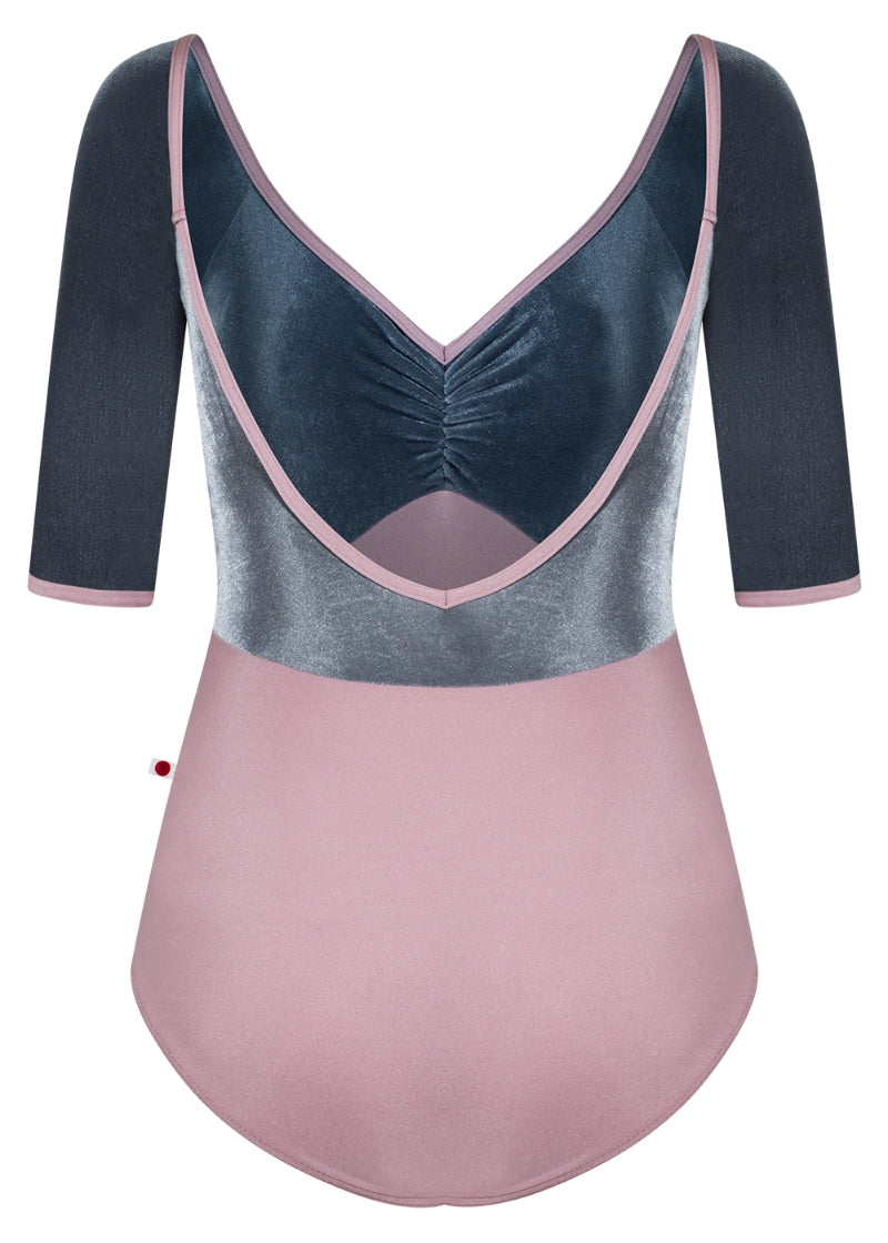 Elli High-Cut 1/2 Sleeve Leotard (Magic/Steel)
