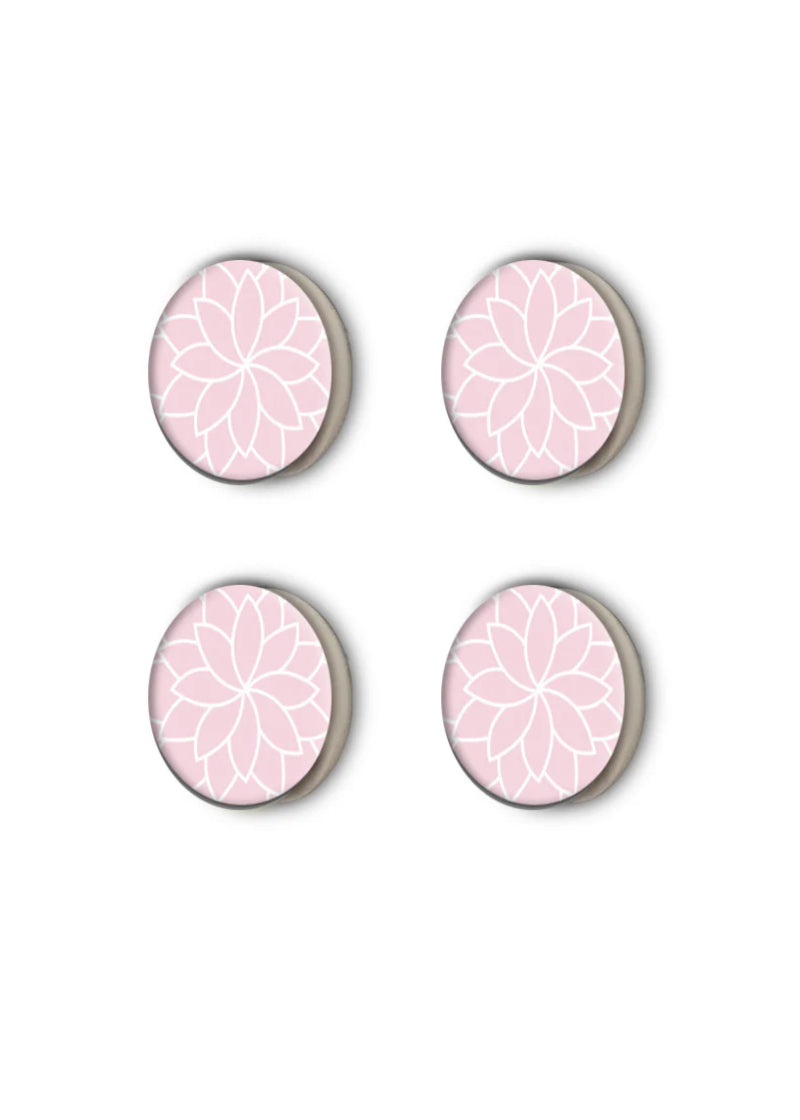 Mini LinK Magnetic Number Holders (4-pk) in Dream (a pink/white floral print)