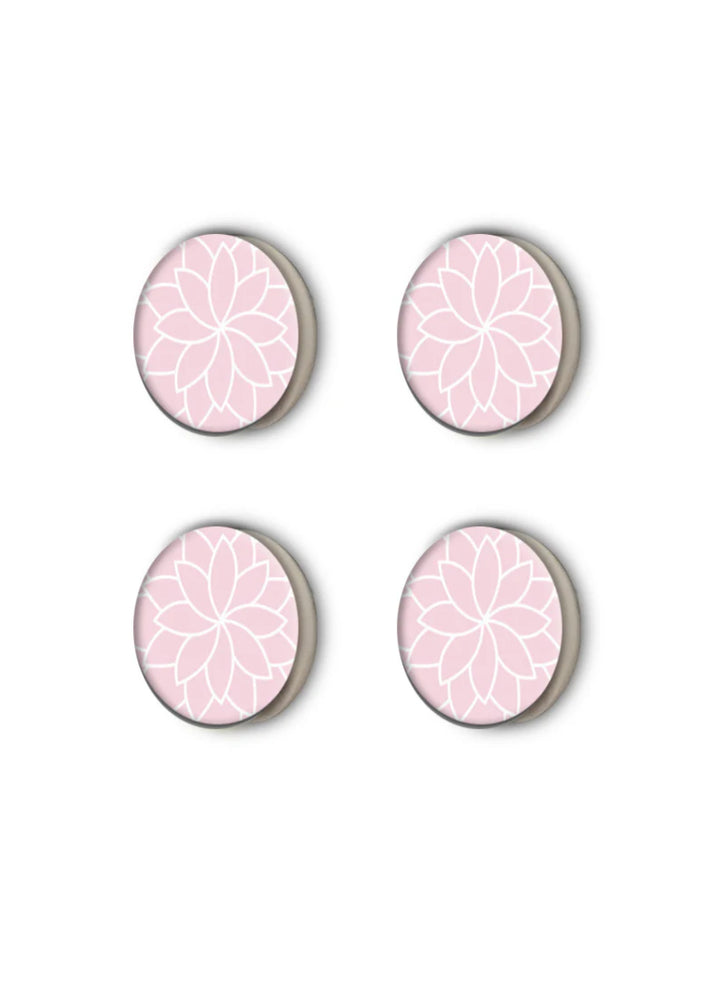 Mini LinK Magnetic Number Holders (4-pk) in Dream (a pink/white floral print)