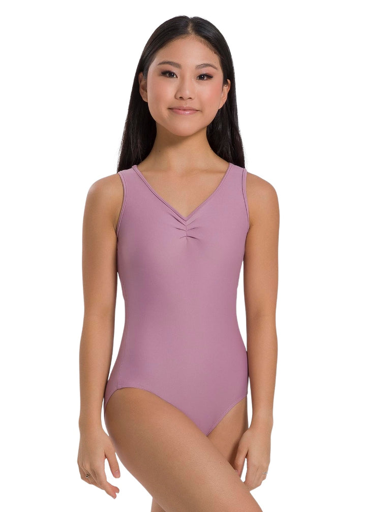 So Danca BY69 Siena mauve tank leotard with pinch front